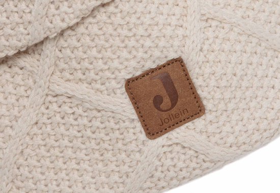 Jollein - Commodemandje - Commode Mandje voor Babykamer- 14x18cm - Opbermand - Check Knit Oatmeal — afbeelding 2