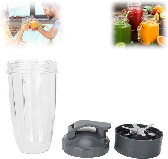 Foto: 32oz blender cup clamshell juicer vervanging blender accessoires vervangende onderdelen flip deksel juicer accessoires voor nutribullet 600w 900w voor blender