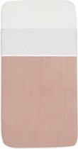 Jollein - Baby Laken Wieg - 75x100cm - Babybed - Katoen - Twinkling Wild Rose