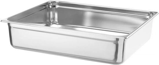 HENDI Gastronormbak – roestvast staal – 43L – 150mm hoog – stapelbaar en ovenbestendig