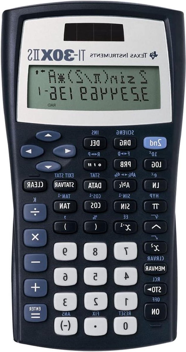 TI-30 XIIS FC Schoolcomputer - Twee lijnen - Donkerblauw