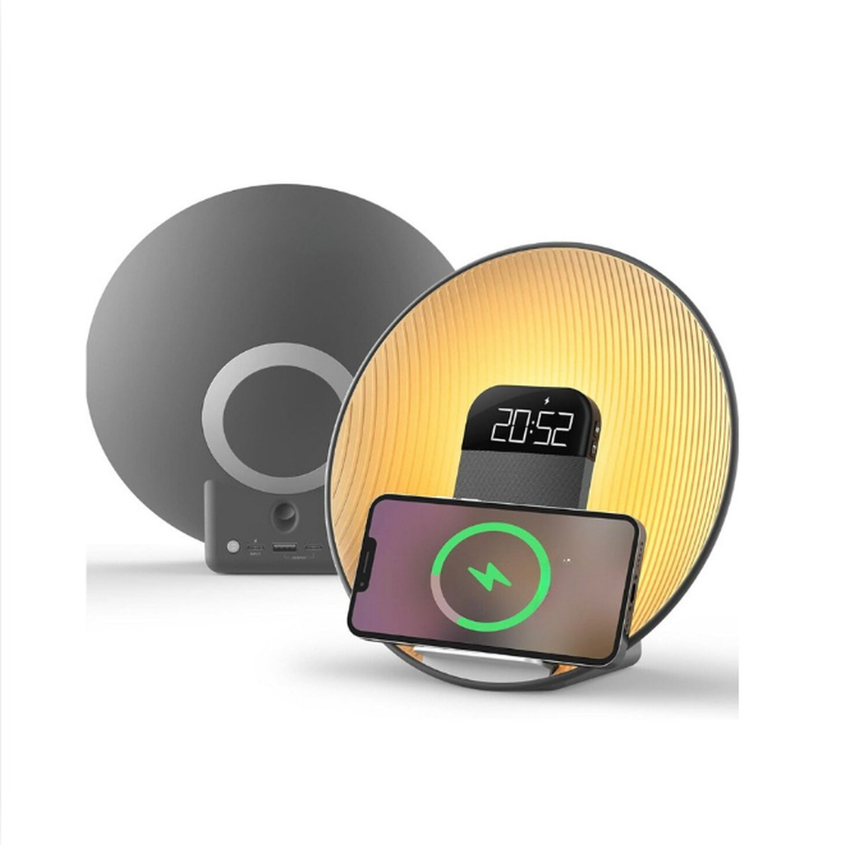 Bol.com Wake up Light - Digitale Wekker Slaapkamer Met Dual Alarm - Digitale Wekker Met Snoer en Snooze Functie - Modern Design aanbieding