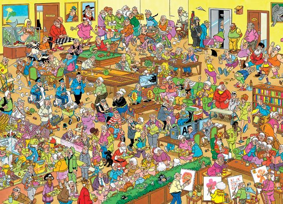 Jan van Haasteren - Het Bejaardentehuis - 1000 stukjes puzzel - Legpuzzel