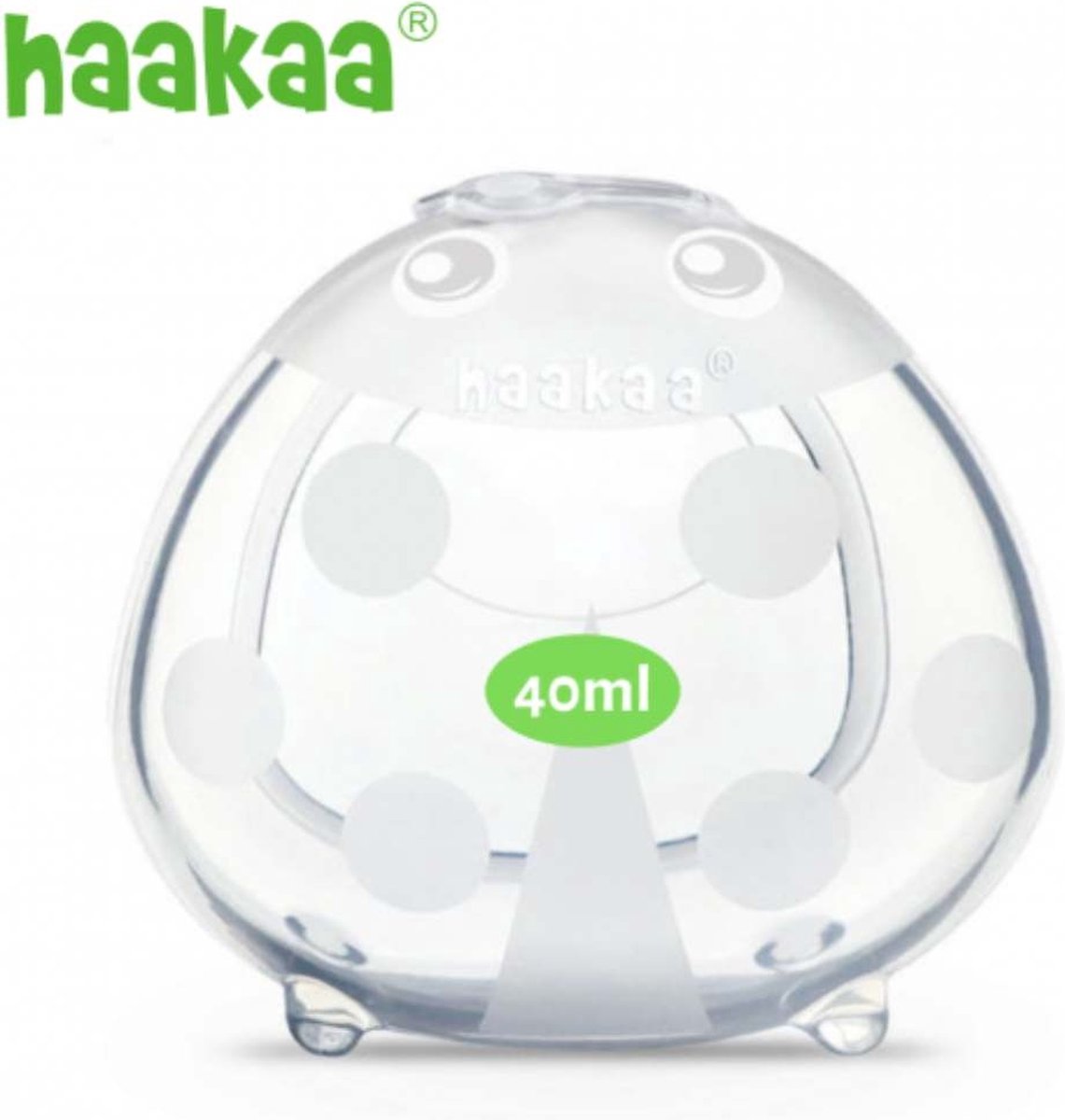 Bol.com Haakaa Silicone Milk Collector - 75ml - Ladybug - 2st aanbieding