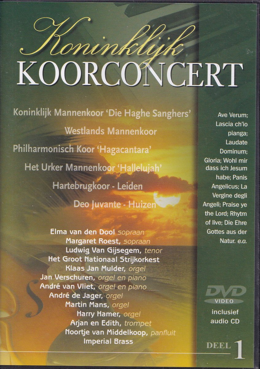Koninklijk Koorconcert vanuit de Grote Kerk te Maassluis deel 1 (DVD+CD)