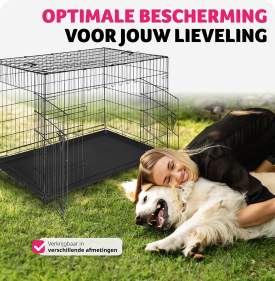 Navaris Hondenbench Meubel Voor Binnen Maximaal 30 Kg Tafel En Hondenkooi In 1 Hondenkennel Zachte Comfortabele Mat Wit Beige 587104589