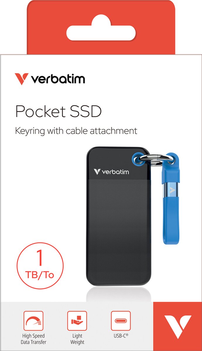 Verbatim - 32191 - Pocket SSD - 1TB - USB-C 3.2 Gen 2 van Verbatim — afbeelding 5