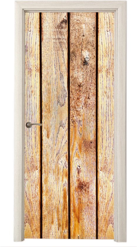 Deurposter 85x215 cm - Deursticker Zee achter de duinen - Meubelfolie