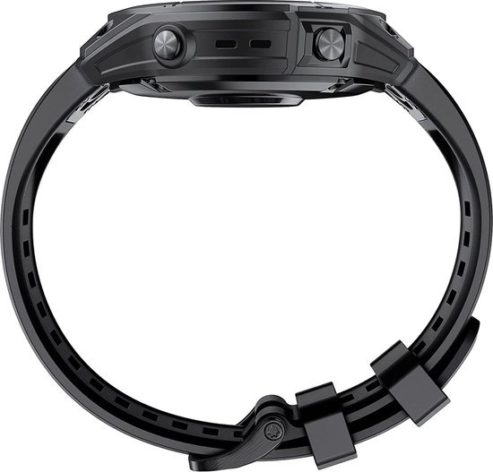 Band voor Garmin Tactix Delta Solar Garmin Tactix Delta Solar Ballistics Garmin Tactix Delta Sapphire Zwart siliconen 26 mm QuickFit Phonillico