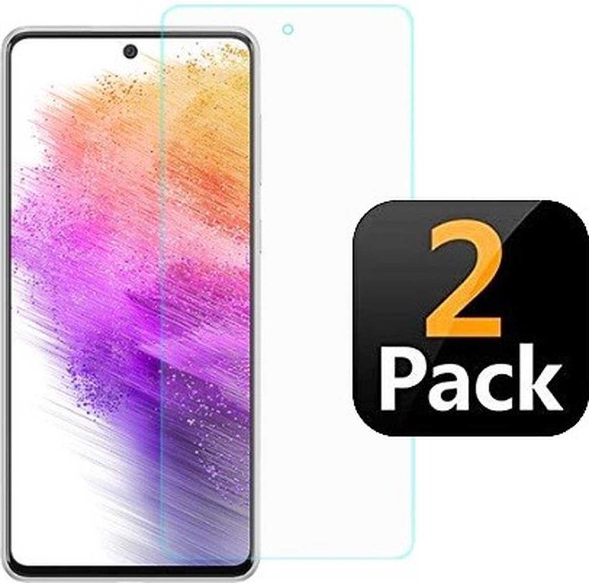 Samsung Galaxy A73 Screenprotector Beschermglas 2x