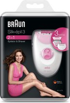 Braun Silk-épil 3 3-274 Roze Met 3 Extra’s