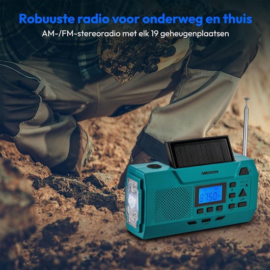 10000mAh Noodradio Met Handslinger - Weerradio Met AM/FM-radio Op Zonne Energie Oplaadbare Batterij Zaklamp En Leeslamp Sos Functie En Oplader Voor Mobiele Telefoons Militair Groen Brawdress 10000mAh Noodradio Met Handslinger - Weerradio Met AM/FM-radio Op Zonne Energie Oplaadbare Batterij Zaklamp En Leeslamp Sos Functie En Oplader Voor Mobiele Telefoons Militair Groen Brawdress