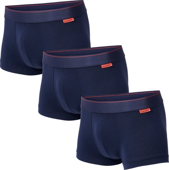 Foto: Undiemeister trunks multipack boxershort heren ondergoed gemaakt van mellowood onderbroek mannen boxer briefs storm cloud blauw 3 pack m