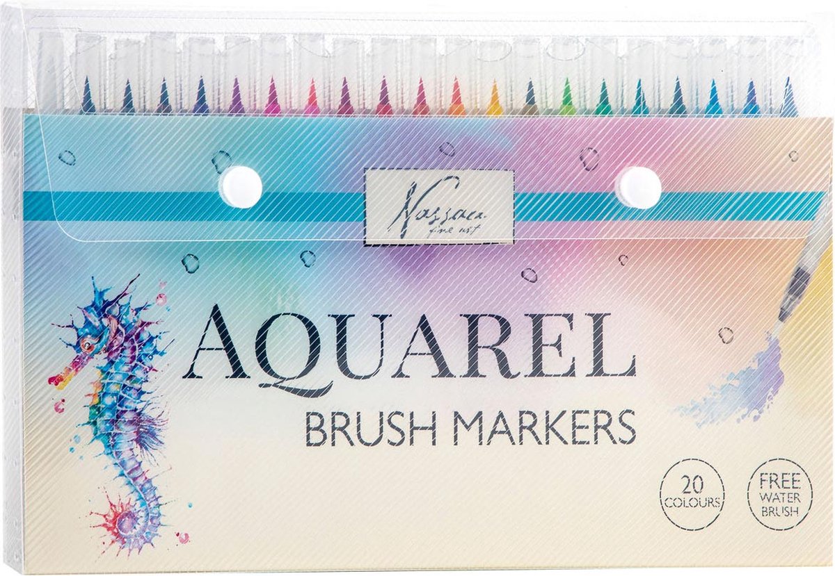 Brushpennen 20pcs - 1 waterbrush - Penseelstiften - Bullet journal - Handlettering set - Fineliners — afbeelding 14