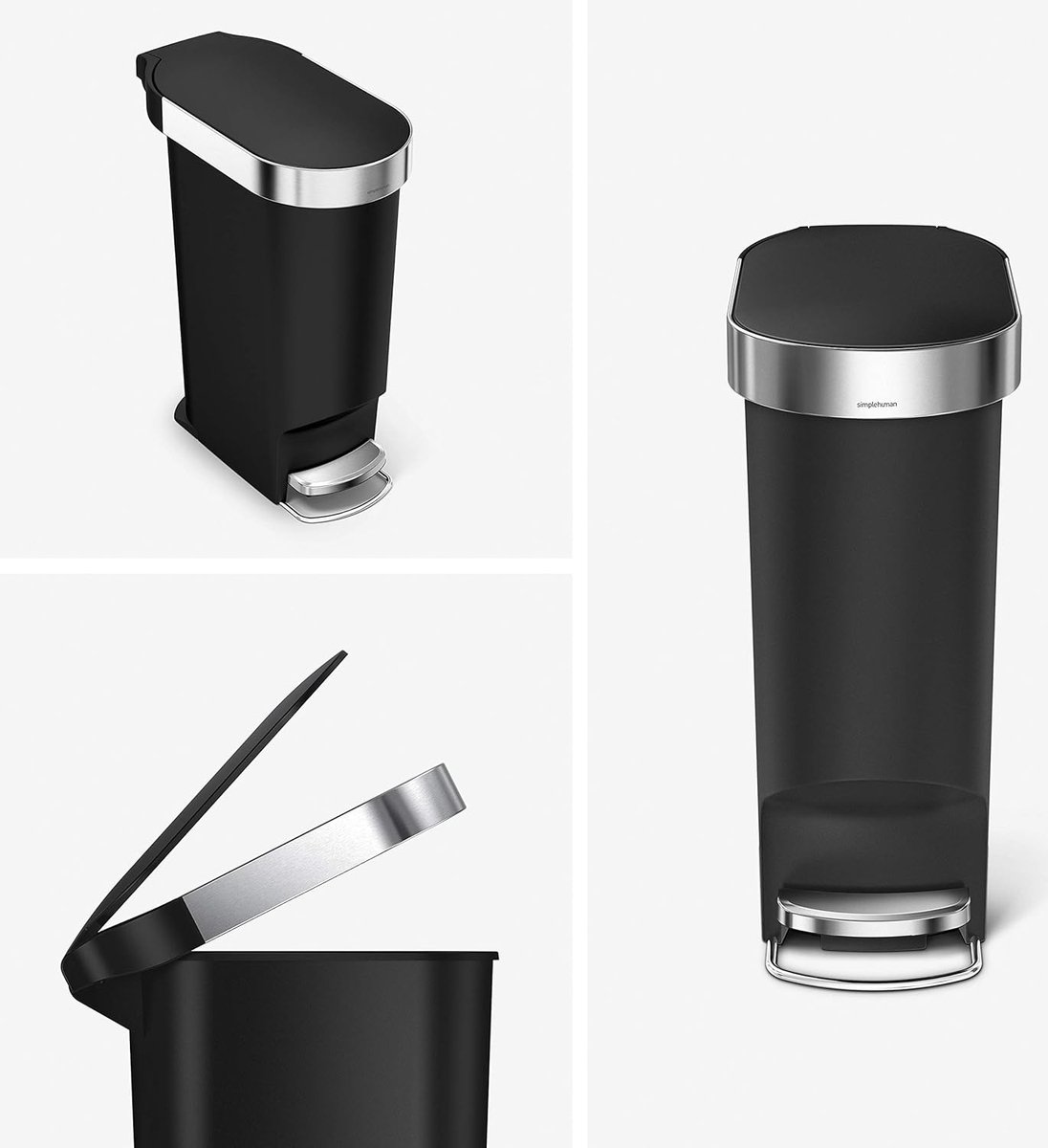 Goedkoopste Goodivery ® Stijlvolle en Ruimtebesparende Pedaalemmer voor Keuken en Badkamer - 40 Liter