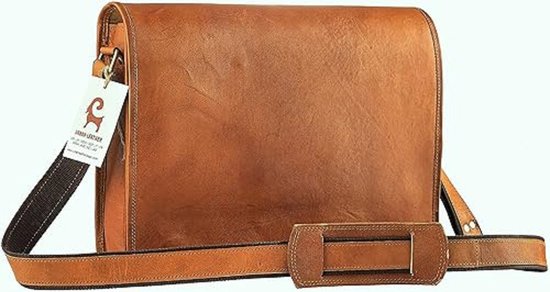 Gepersonaliseerde Leren Laptop Tas voor Mannen Handgemaakte Messenger Aktetas Satchel Op maat Bedrijf Kantoor Reizen Werk Notebook Tablet - België