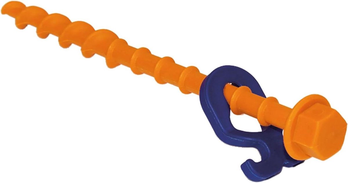 12 stuks schroefharingen voor zachte tot harde vloeren - 20 cm grondschroeven - camping en outdoor tentaccessoires