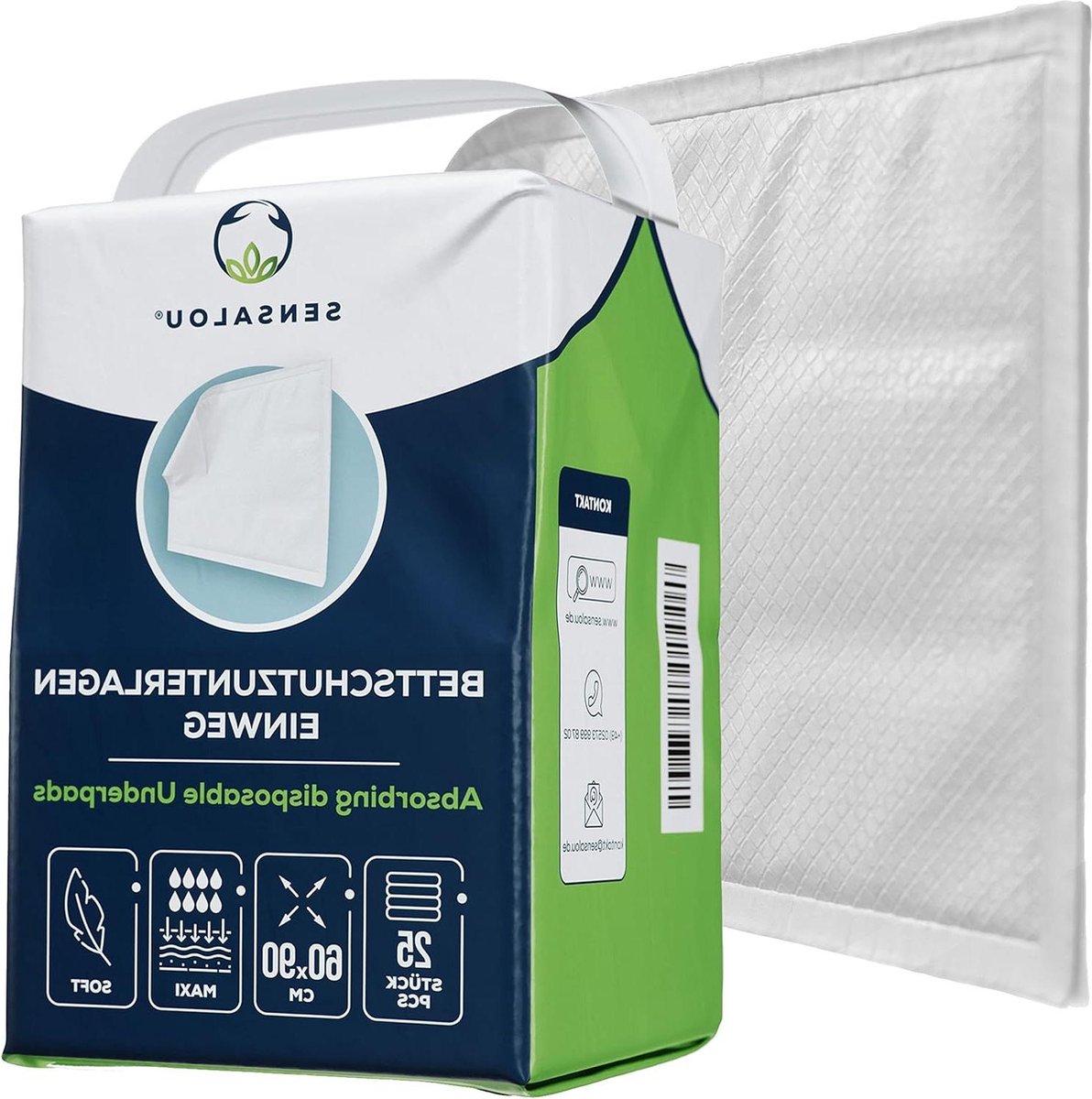 Incontinentiebed onderlegger eenmalig gebruik - waterdicht - volwassenen - kinderen - 60 x 90 cm - 25 stuks incontinentie onderlegger