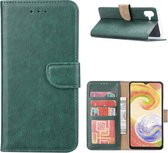 Geschikt Voor Samsung galaxy A34 Bookcase Groen - Goede Kwaliteit - Boekhoesje - pasjes - Pashouder - Magneet - Magnetisch - Boekje