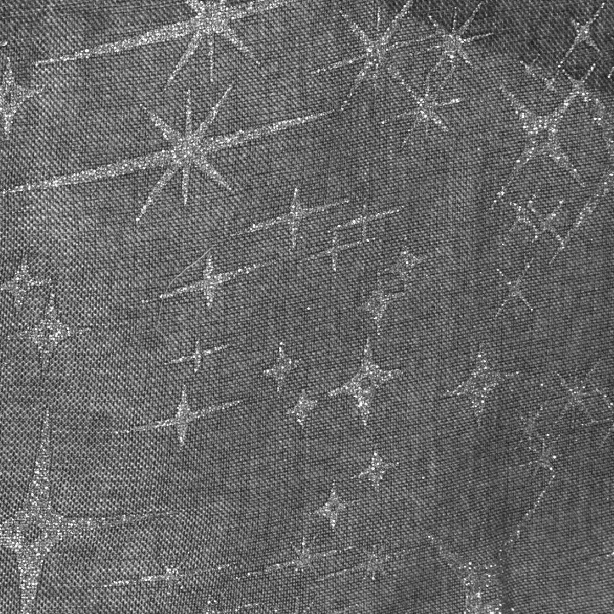 Feeric Tafelkleed/tafellaken - zilver - sterren - 140 x 360 cm - polyester - rechthoekig