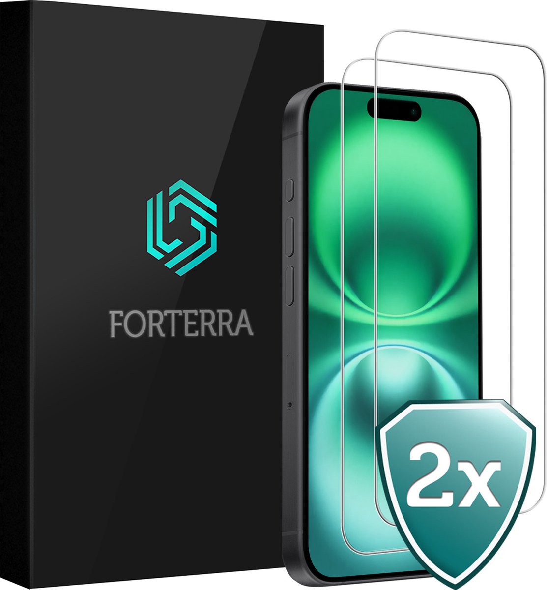 Screenprotector 2 Stuks - Geschikt voor Apple iPhone 16 Plus - Volledige Dekking - Beschermglas - Gehard Glas - Tempered Glass - Screen Protector