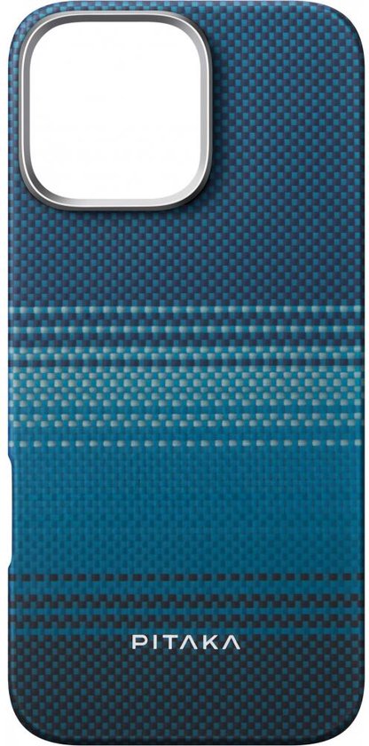 PITAKA Coque MagEZ 6 pour Apple iPhone 16 Pro - Compatible avec MagSafe - Coque arrière en fibres d'aramide 600D - Ultra fine - Moonrise