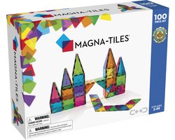 Magna-Tiles Clear Colors - 100 stuks magnetische tegels - 3+ jaar