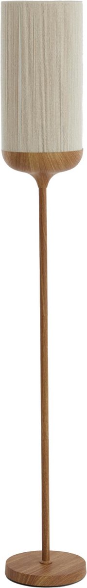 Light & Living Vloerlamp Dania - Crème/Naturel - Ø23x159cm - Modern - Staande lampen voor Woonkamer - Slaapkamer