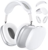 Siliconen Hoes voor AirPods Max Hooftelefoons van MMOBIEL – Siliconen Oorkussens Beschermhoes, Oorschelp Beschermhoes, Hoofdband Beschermhoes – Anti-Kras Zachte Siliconen Beschermer – Wit