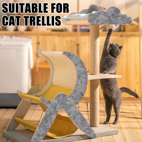 Zelfklevende Krabmat Voor Katten, 200 X 40 Cm, Doe Het Zelf Krabplank Kat Krasbescherming Kattenkrabmat Beschermt Kattenstandaard Meubelbescherming Cachi 2037994428