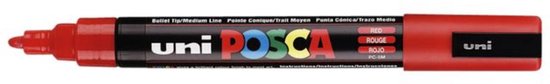 Uni-Ball 152736000 Posca PC-5M Medium Bullet Tip Marker – Rood