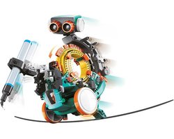 Educatieve coderingsrobot, 5-in-1 bouwkit, robot, leren programmeren, STEM constructiespeelgoed, leer de basisprincipes van het programmeren, zonder computer of app