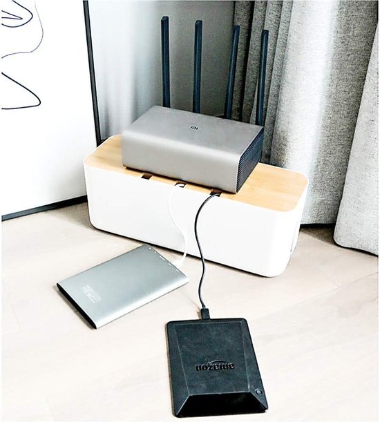 Kabelmanagementbox, Power Stripe Organizer, Corduroy Verberg En Stekkerdozen Stroomkabels Voor Televisies Computers Bureaus 787425209