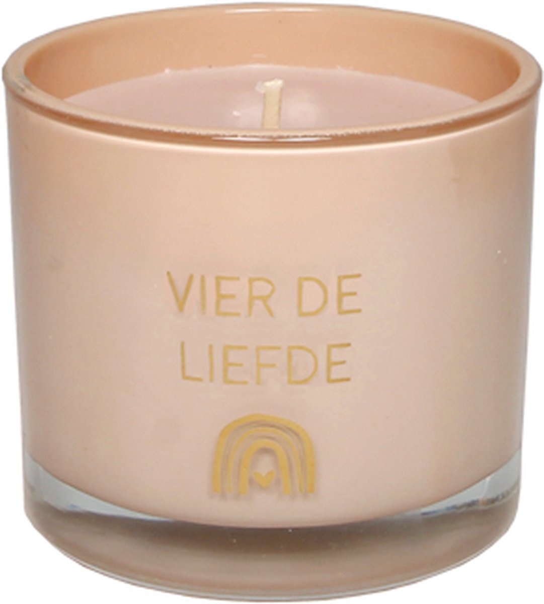 My Flame Lifestyle MY FLAME - Sojakaars - Vier de liefde - Green Tea Time - roze - 30 branduren