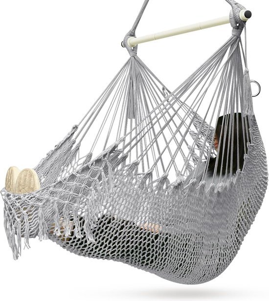 Boender Outdoor buiten hangstoel met standaard rope grijs | Boender Outdoor