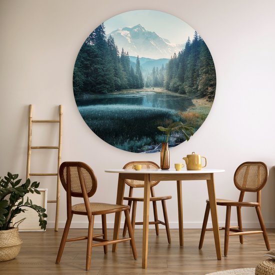 WallCircle - Cercle Mural - Branches - Nature - Arbres - Cercle Décoration murale Murale - Cercle Mural - Tableaux Ronds - 140x140 cm - Cercle Mural - Plastique