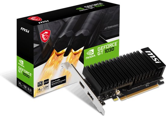 Krachtige MSI GeForce GT 1030 Videokaart