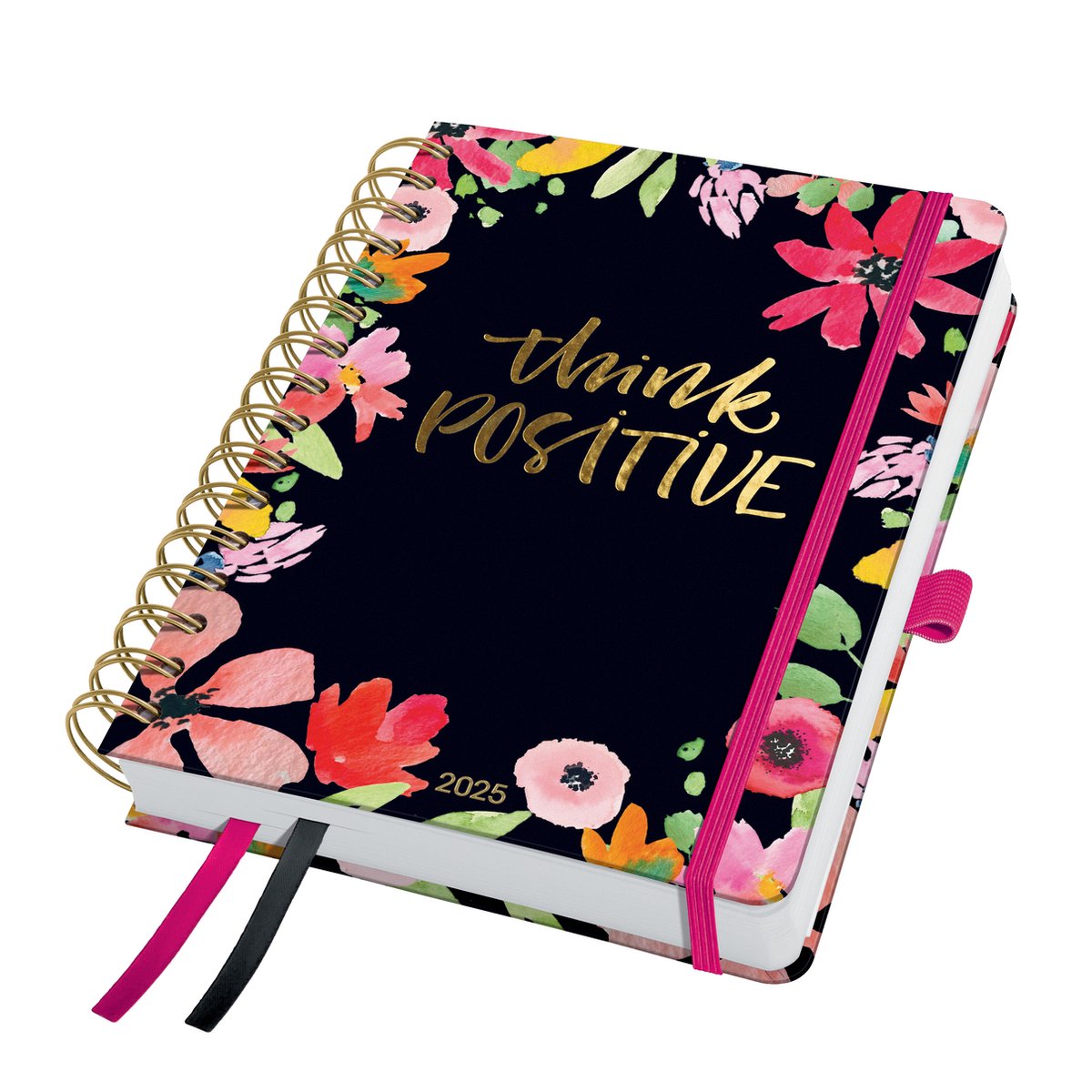 Sigel spiraal-agenda - Inspire - A5 - 2025 - Flower Love - Hardcover - SI-J5600 op Prijzenvolger.com