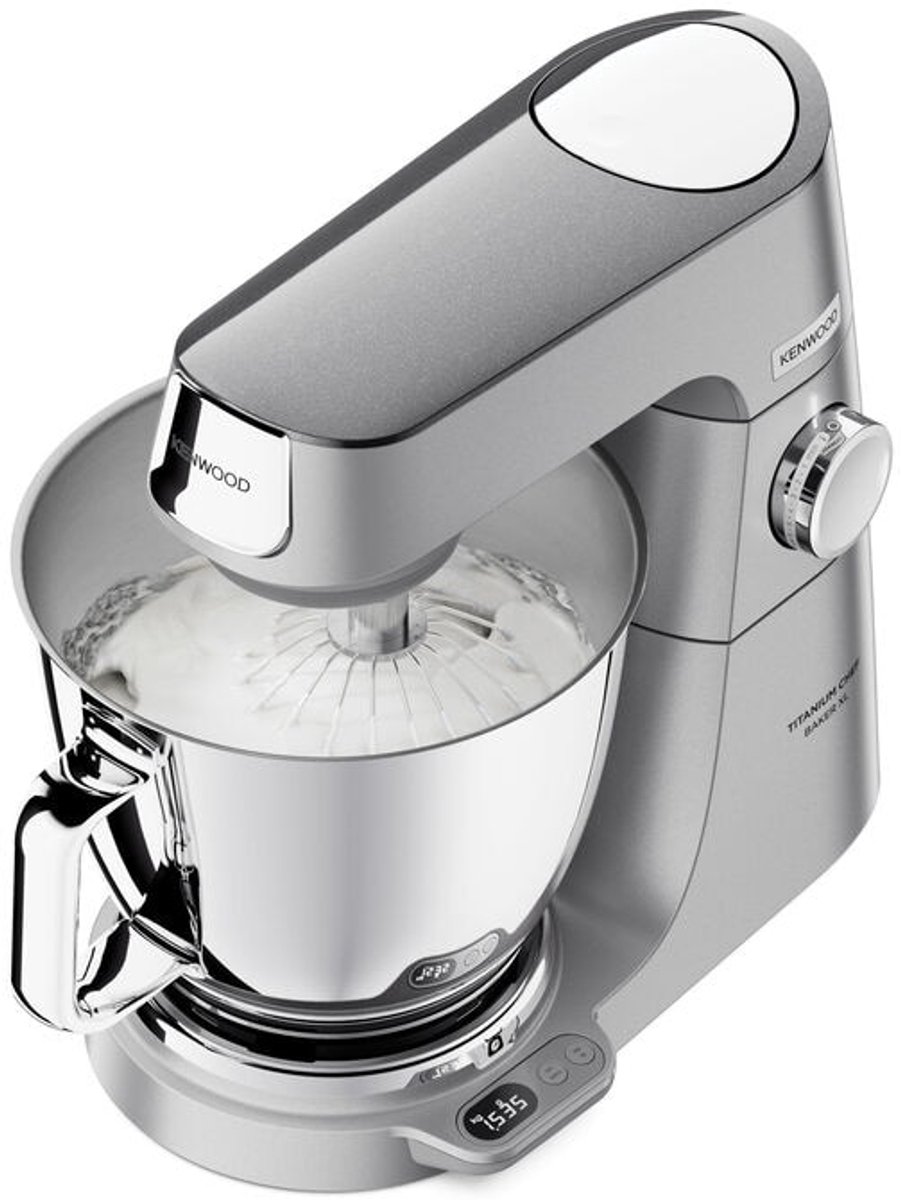 Kenwood KVL85.704SI keukenmachine - 1200W - met Ingebouwde weegschaal - 5+7L kom - Veel meegeleverde accessoires: blender, foodprocessor, citruspers, hakmolen, vleesmolen, spatel - Zilver thumbnail 5