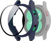 Watch case screenprotector - hoesje - gehard glas - geschikt voor Samsung Galaxy Watch 4 (40 mm) - donkerblauw