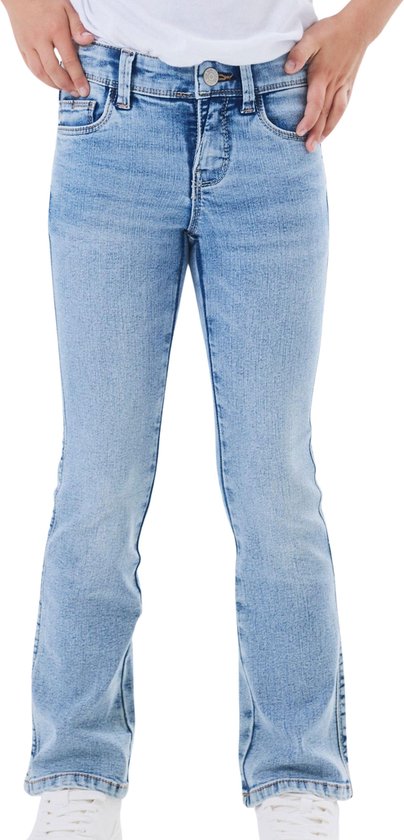 NAME IT NKFPOLLY SKINNY BOOT JEANS 1142-AU NOOS Meisjes Jeans - Light Blue Denim - Maat 140