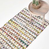 202x66 handgeweven Oosterse wollen kelim loper ID14763 - Vintage Perzische en Oosterse Tapijten