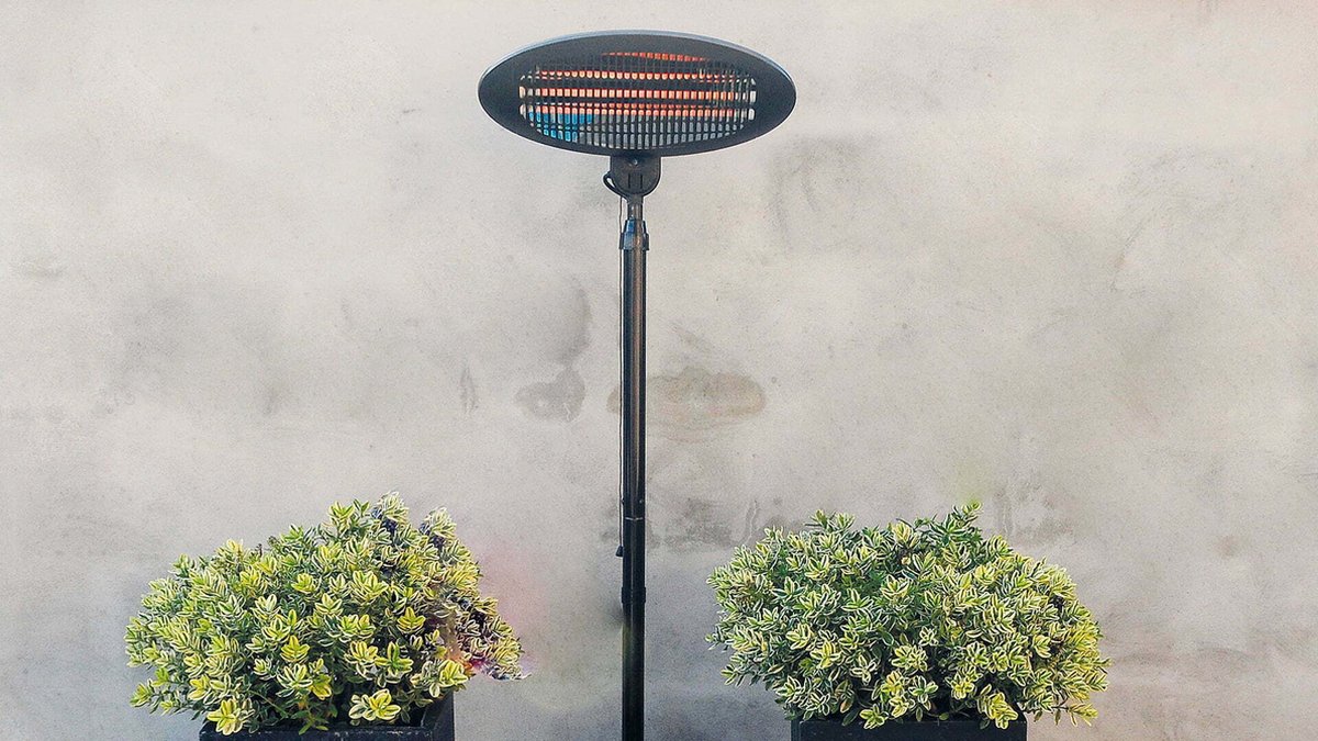 Sunred Elektra Quartz 2000 W - Freestanding Patio Heater - Black