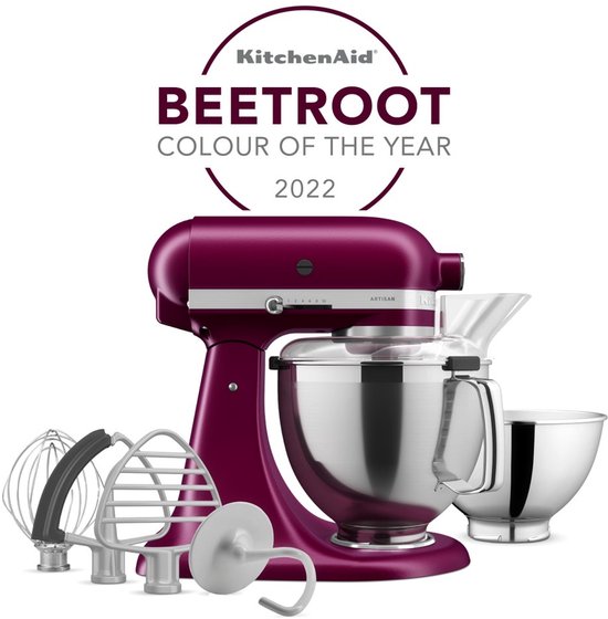 KitchenAid 5KSM195PSEBE - Keukenmachine - 4.8L - 300 W - Bordeaux rood van KitchenAid — afbeelding 3
