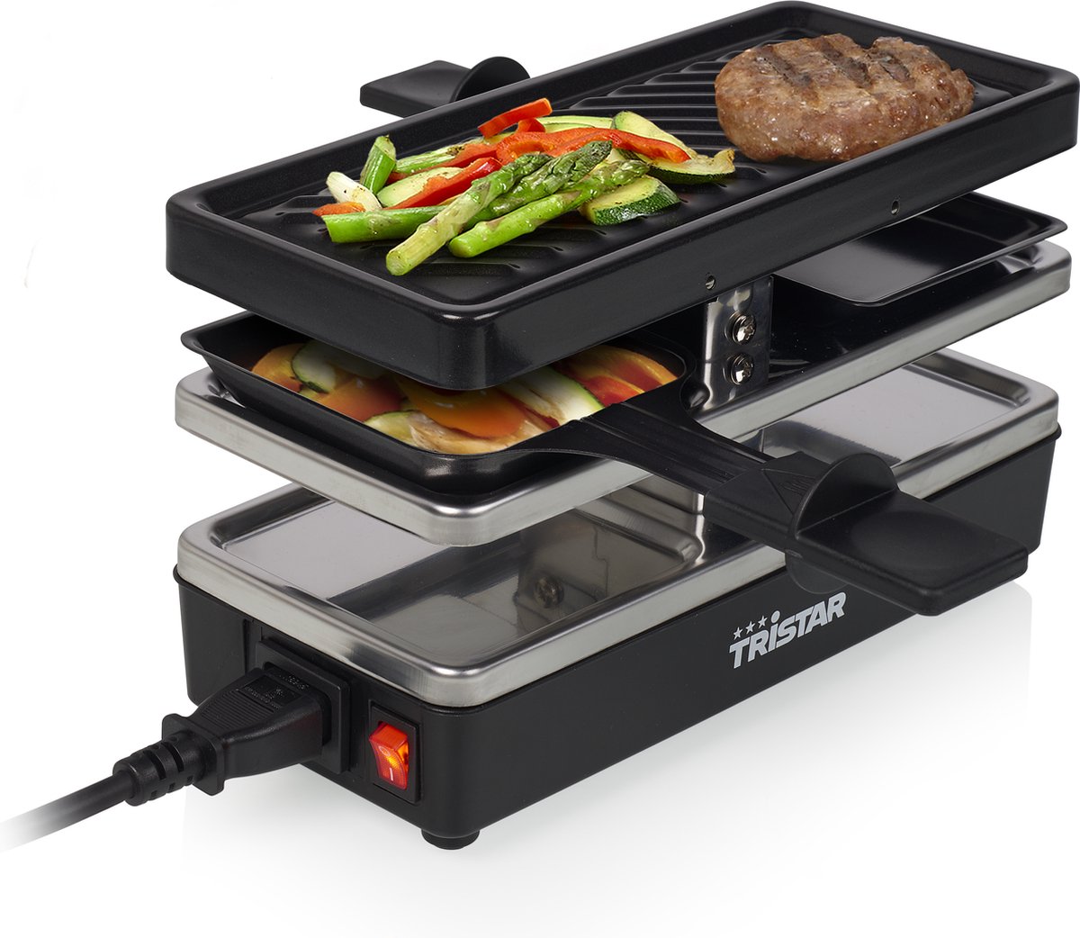 Tristar Connectable Raclette RA-2741 - Gourmetstel Koppelbaar - 2 personen