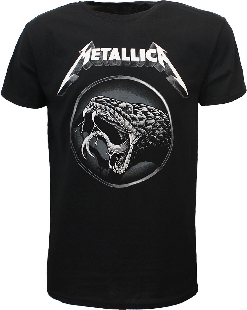 Metallica Black Album Snake T-Shirt - Officiële Merchandise - S