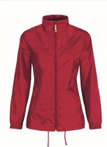 Dames windbreaker - Sirocco windjas in het rood - volwassenen S Rood