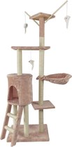 Homestyle Budget Krabpaal Pebbles 50x35x138 cm - Krabpalen - Beige&Lichtroze