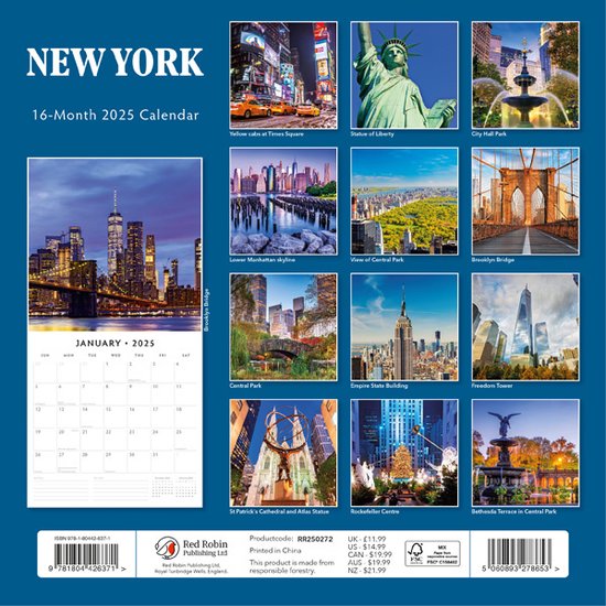 New York 2026 - Foto-Kalender - Poster-Kalender - 50x70 - Stadt - City - View #4