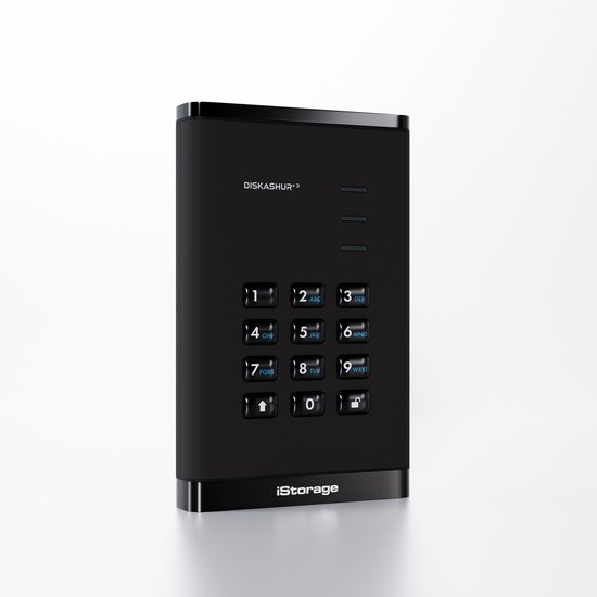 iStorage diskAshur3 HDD - externe harde schijf - 5TB - USB - 256-bit - Zwart van Merkloos — afbeelding 4